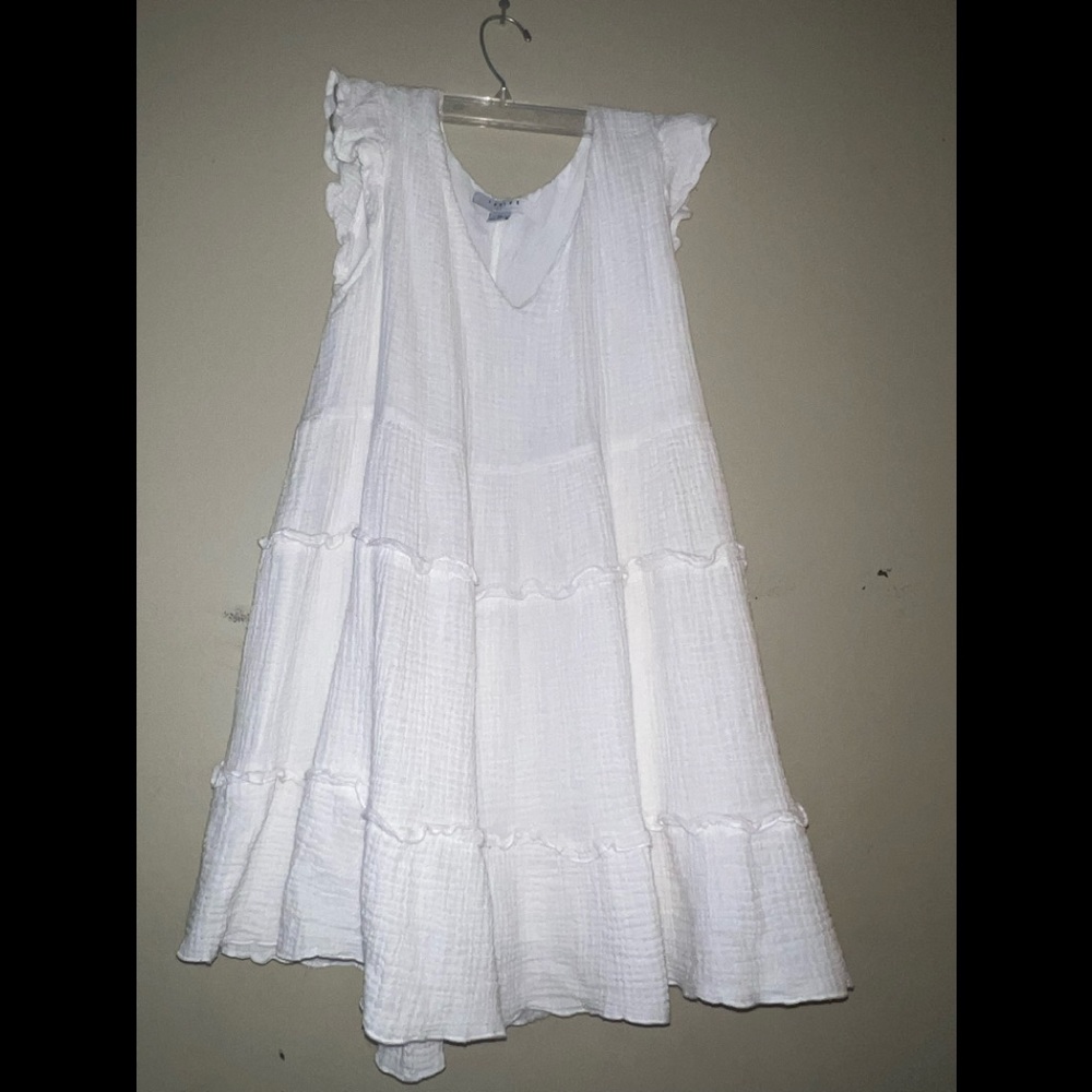 white sun dress